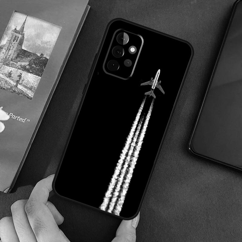 Aircraft Airplane Fly Travel Case For Samsung Galaxy A54 A12 A22 A32 A52 A72 A52S A14 A70 A51 A71 A33 A53 A73 Cover