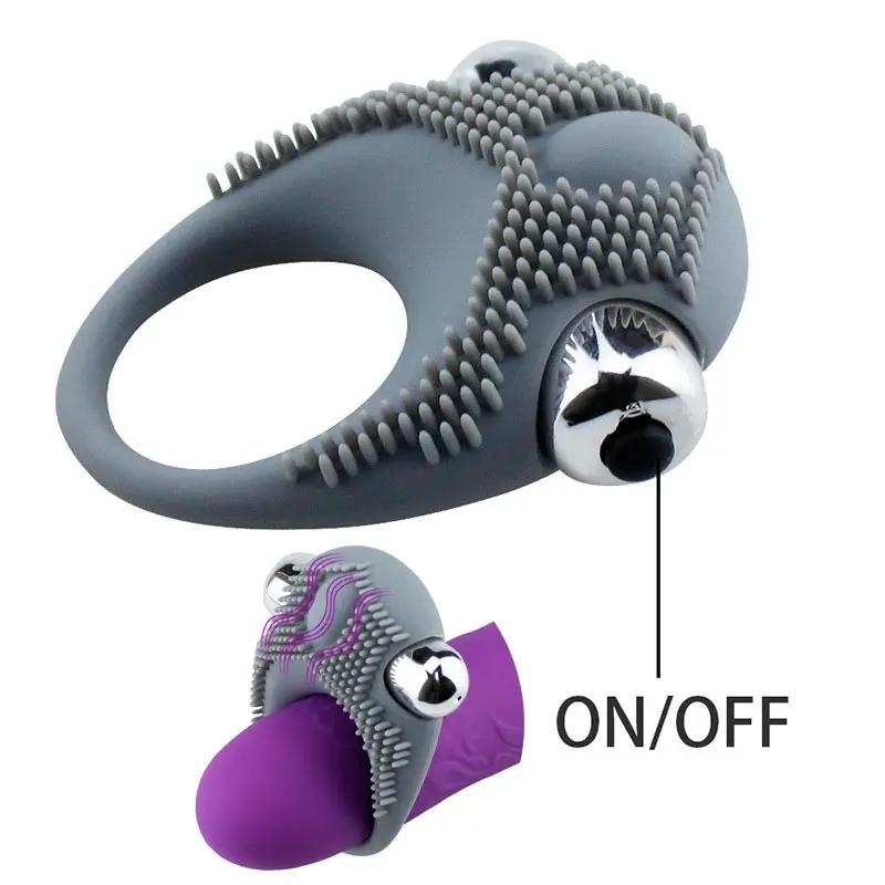 Pene Erwachsener Mann Penianano Penisring Vibrator Penis Lecken Brust Vibrierender Ring Frauen Mode Masturbatoren Paarsex