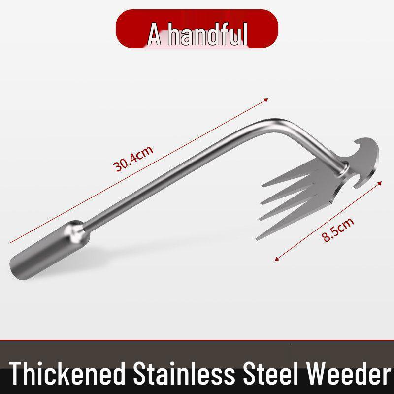 Multifunctional Stainless Steel Weeding Tool: Grass Root Remover and Wild Vegetable Shovel