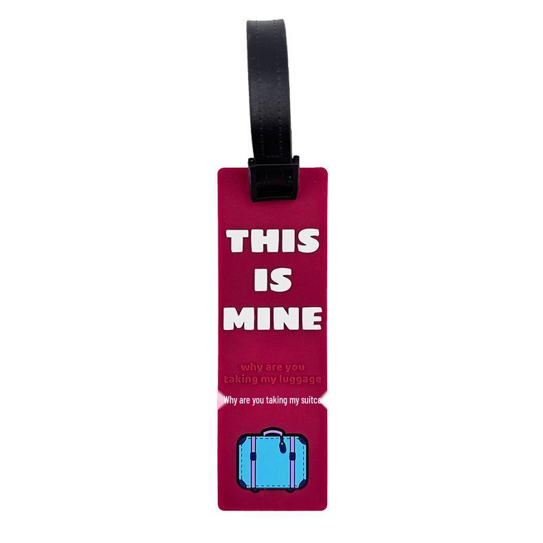 Original Macaron Soft PVC Luggage Tag with Epoxy Printing
