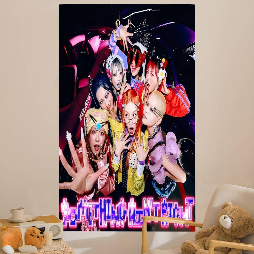 Kpop XG Group Hanging Bohemian Tapestry Hanging Tarot Hippie Wall Rugs Dorm Japanese Tapestry