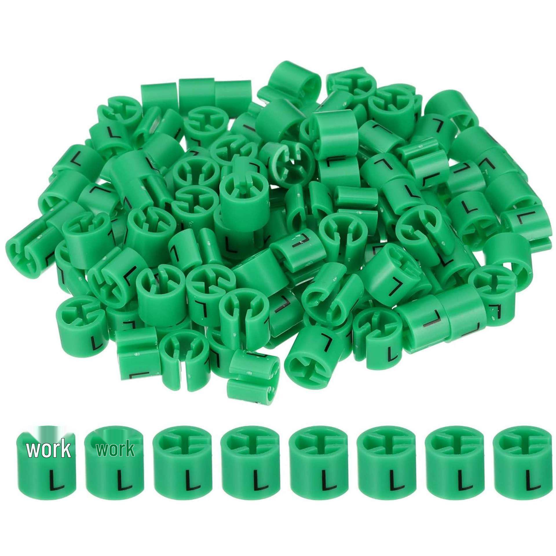 

Цветные круглые маркеры размеров для одежды - Пластиковые бирки для вешалок с буквенными размерами