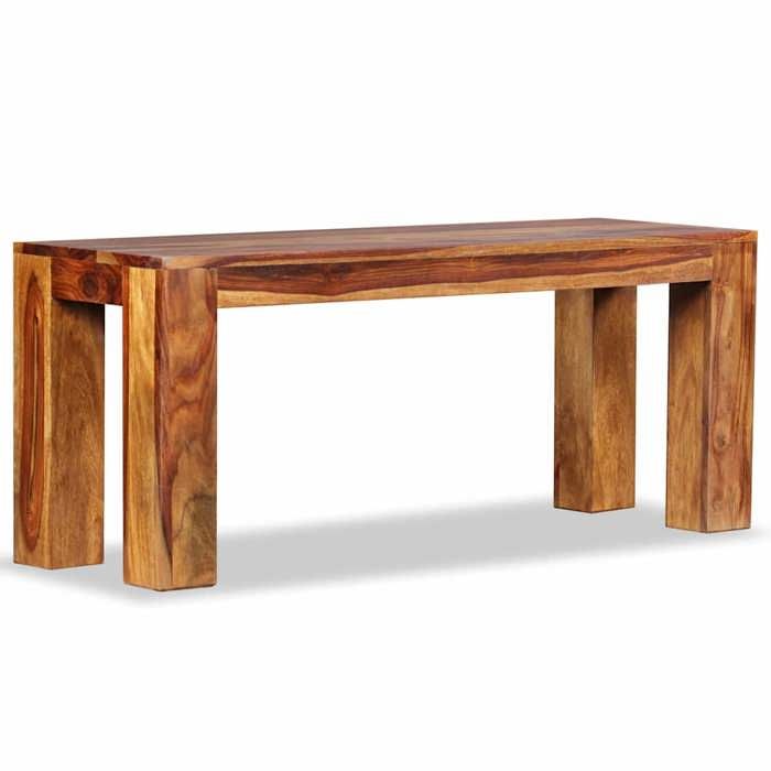 VidaXL Banc Banquette Mobilier Meuble de Jardin Parc Bois de Sesham Massif 244352