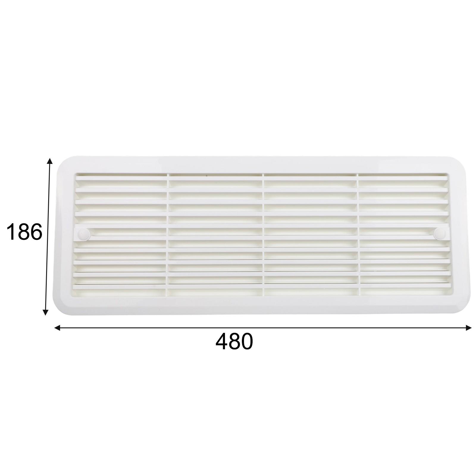 

DIY Friendly Campervan Vent Grille Fridge Vent Mount Easy Installation белый