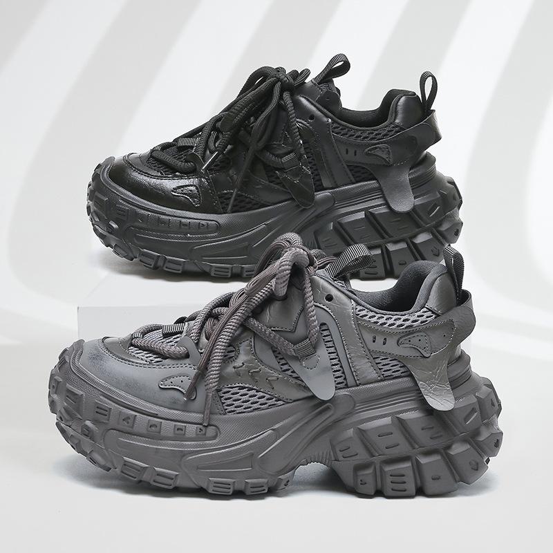 2025 spring platform dad shoes heightened tire sole light non-slip casual soft sole versatile sports shoes women's shoes