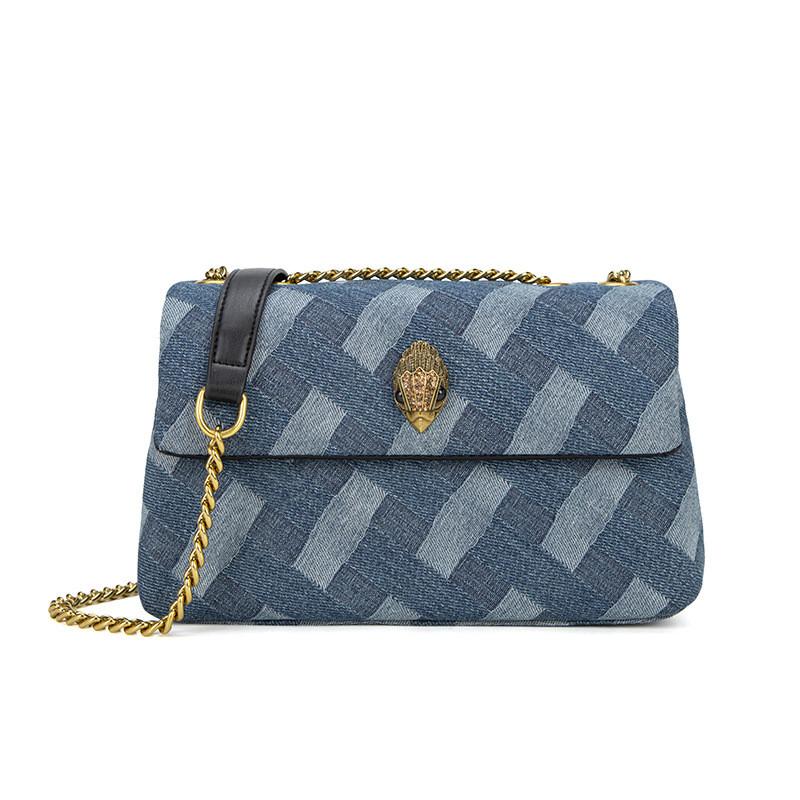 

Stylish Denim Chain Shoulder Bag For Women Perfect For Casual Travel And Everyday Use