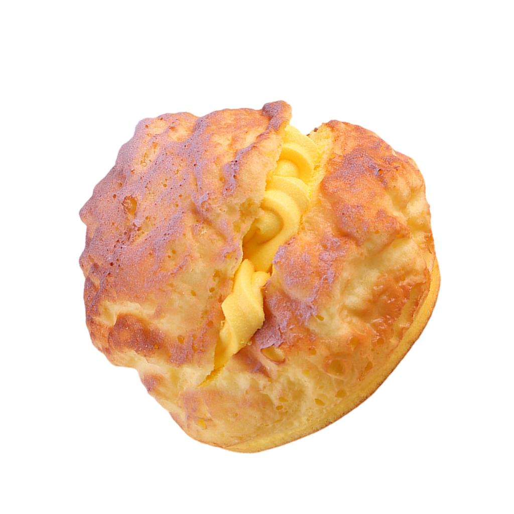 Realistic Artificial Puff Bread Model for Bakery Display Simulation Bread Dessert Model Photography Props for Decoration