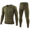 Männer Thermo-Unterwäsche Set Slim Fit Armee Taktische Fleece Wandern Warme Langarm Kleidung Militär Outdoor Anzüge