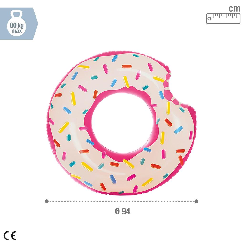 intex Donut Tube 107 X 99 56265 Japanese Float, Cm, [Official Product]