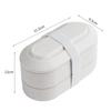 Sagit Three Layer Lunch Box Microwave Food Container Set with Reusable Fork Spoon