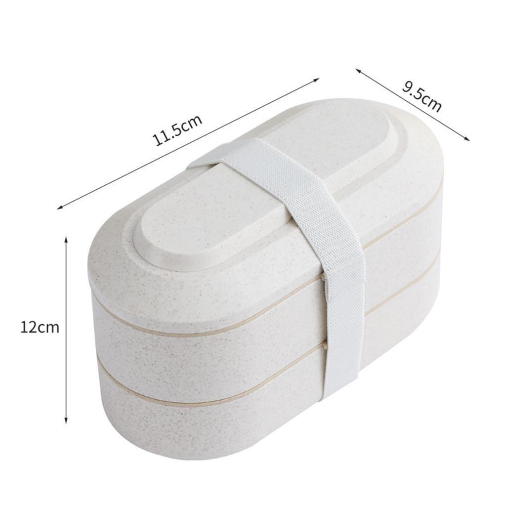 Sagit Three Layer Lunch Box Microwave Food Container Set with Reusable Fork Spoon