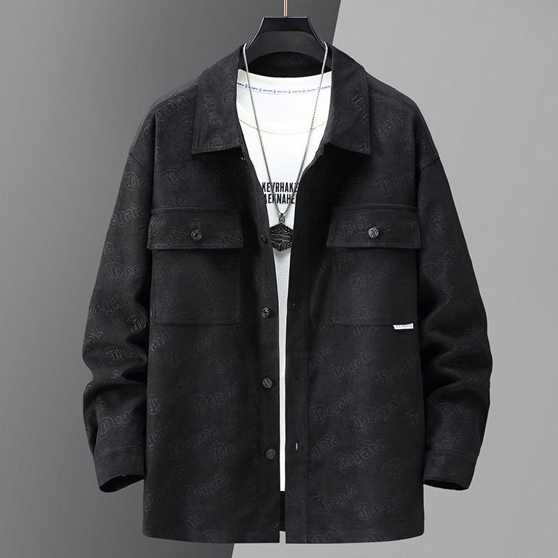 Autumn Casual Plus Size Men's Jacket - Trendy Extra Large, Up to 400 Jin