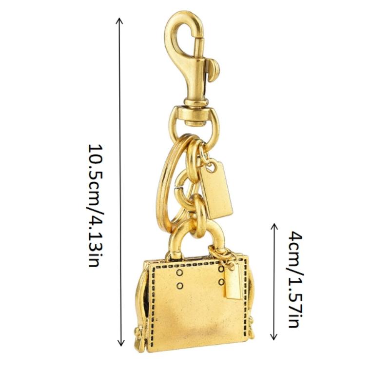 Creative Bag Design Keychain Handbag Shape Bag Pendant Metal Keyring Backpack Decoration Car Key Chains Women Men Gifts