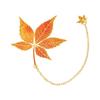 Fall Leaves Metal Bookmarks with Chain Pendant Novel Fiction Page Marker Page Divider for Book Lover Teacher Adult