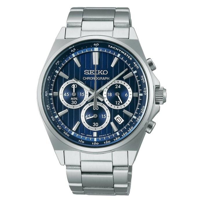 [Seiko Watch] SEIKO SELECTION SBTR033 S Series Men s Watch. Quartz movement with stopwatch, tachymeter, and date calendar. Blue dial,