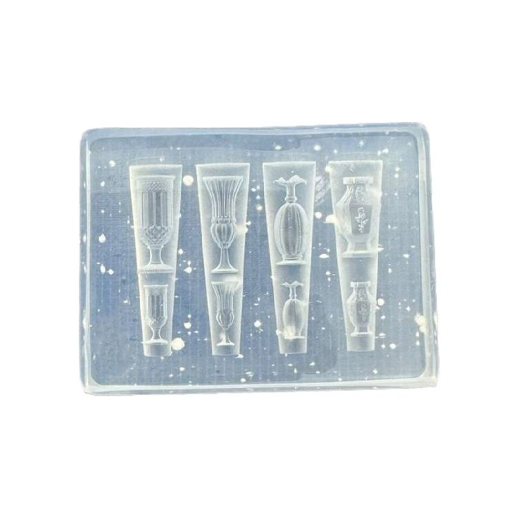 

Professional Silicone Carving Mold For 3D Nail Embossing Floral Vase Candle Designs DIY Craft Accessory