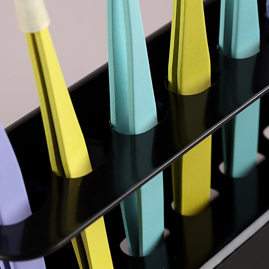 Tweezer Display Stand Durable Eyelash Extension Tools Storage Holder Tweezers Scraper Shears Organize Rack 8 Holes