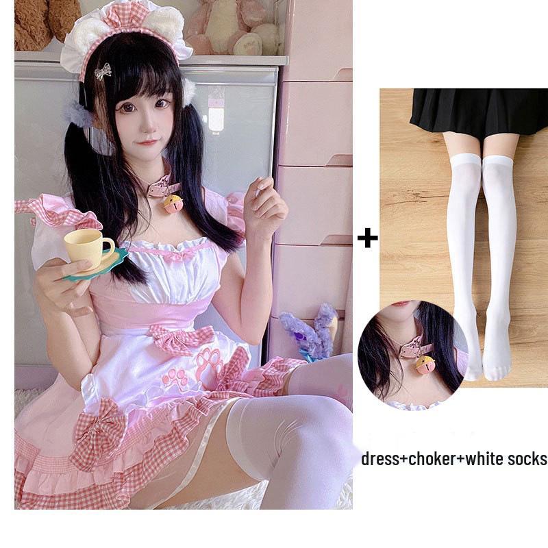 Sweet Kitten Anime Lolita Maid Cosplay Dress