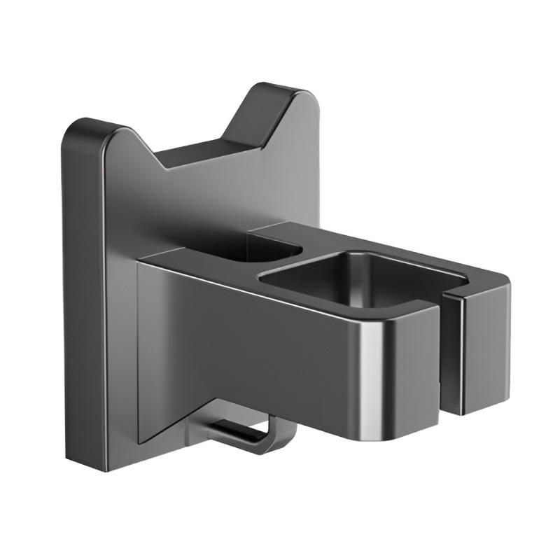 Wall Mounted Hair Dryer Bracket Bathroom Shelves Punch-free Drilling Storage Rack Tools Organizer For Hair Dryer, White ,Black