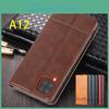 Magnetic Adsorption Fitted Leather Deluxe Case For Samsung Galaxy A12 A125f A127 Flip Cover Protective Case Capa Fundas Coque