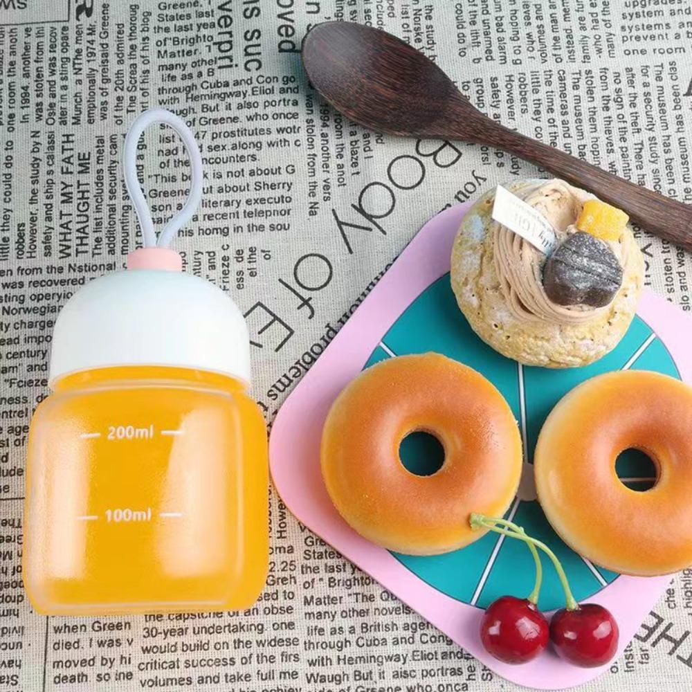 Cute Soy Milk Coffee Mug Sealed Breakfast Cup Portable Glass Water Bottle  Gift
