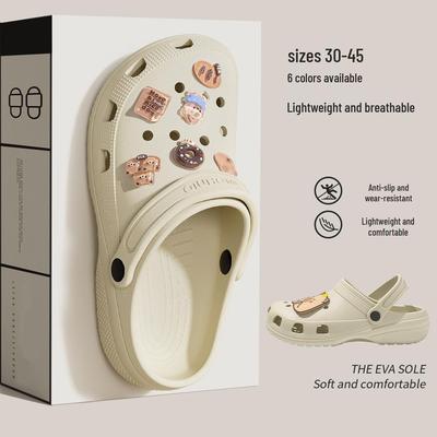 EVA Non-slip Beach Clog Slippers for Men and Women - Summer Outdoor Thick-Soled Shoes
