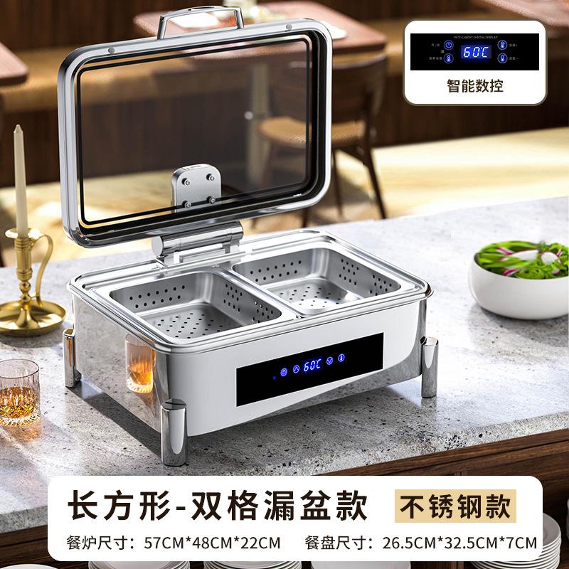 304 Stainless Steel CNC Hydraulic Buffet Stove, Electric Heat Preservation Stove for Commercial Use, Hotel Buffet Heating System