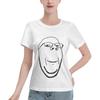 Smiling Wholesome Wojak Soyjak TShirt Women Short Sleeve T Shirts Round Neck Clothes Cotton Summer Tees Streetwear