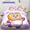 Lankybox Pattern Bedding,Quilt Set Quilt Cover Pillowcase Home Birthday Gift (1 * Duvet Cover + 2 * Pillowcase, Without Core)
