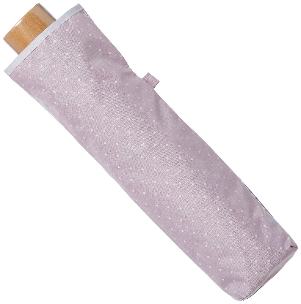 Moonbat Folding Umbrella with Dotted Pigment and and Light Suitable for All Rib Approximately 50cm um-feel Piping, Women's Parasol, 10999-02 (Heat