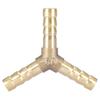 4pcs Union Adapter 3-Way Barbed Fitting Brass Material Y Shaped Fitting  Fluid Transfer