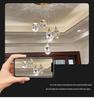 Modern Crystal Duplex Pendant Lamp for Luxury Mezzanines and Lofts