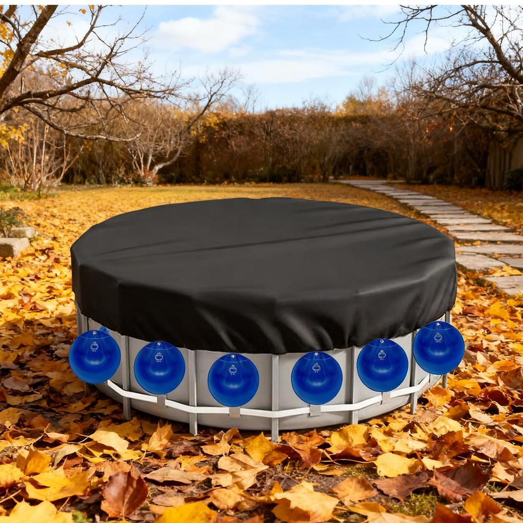 Pool Cover Water Bags 10 Pieces Pool Hangable Water Bags With Buckle Swimming Tub Weights For Poolside Backyard Garden Winter