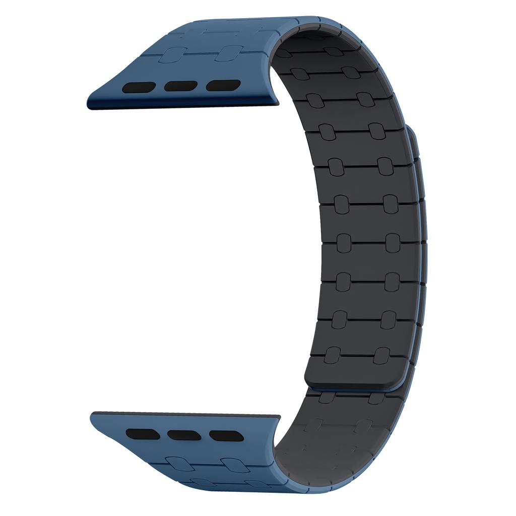 Geeignet für Apple Armband Iwatch8/9 Kontrast Silikon Apple Armband Magnetisches Applewatch S8/9 Armband