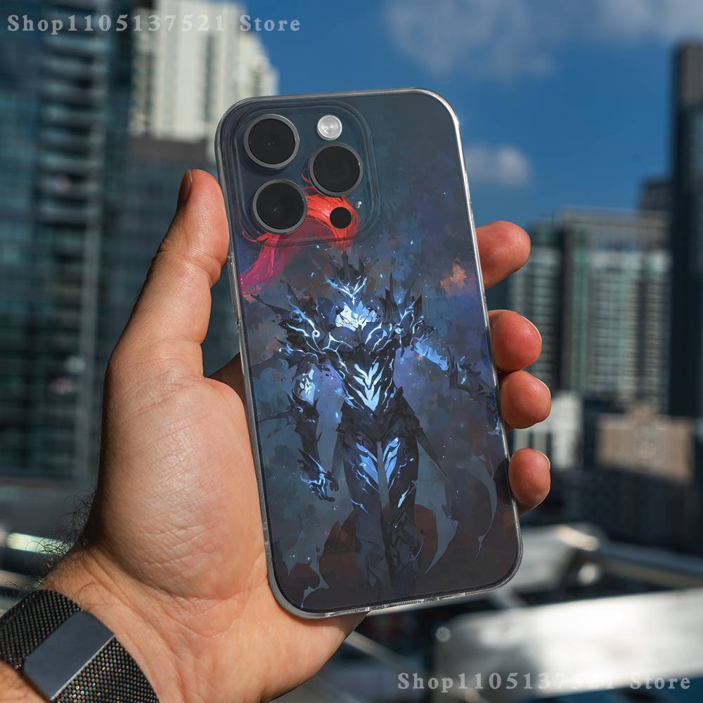 

Anime Igris The Leveling Phone Case For iPhone 17,16,15,14,13,12,11 Pro,Max,Plus,X,XS,XR,SE4,E Mini Transparent Soft Cover iPhone17Promax