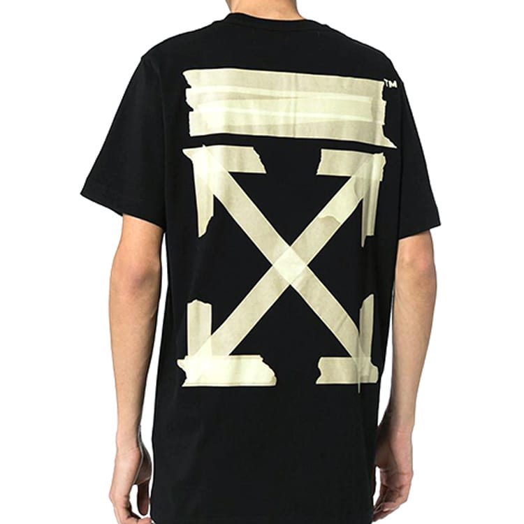 OFF WHITE Pre Owned 2013 Tape Circle T shirt OMAA027R201850021048