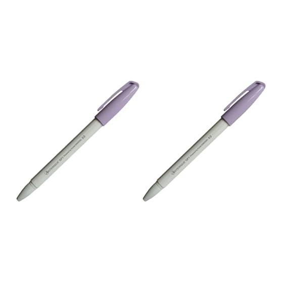 Anterique Gel Ink Ballpoint Pen, 0.5mm, Lavender x Snow White GP1-5LVSW