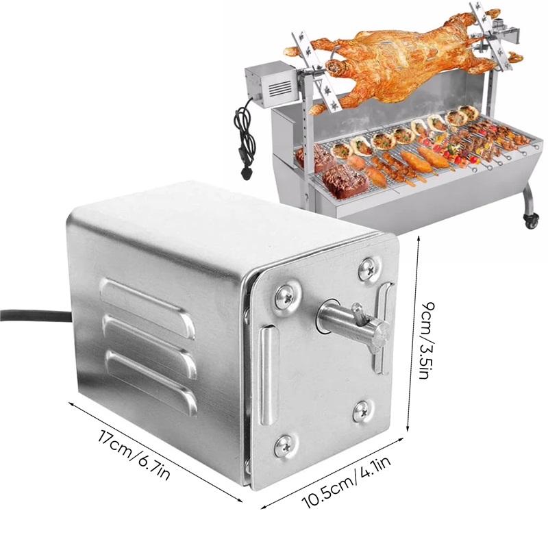 Grill Roaster Electric Motor Goat Pig Chicken BBQ Spit Rotisserie Outdoor Barbecue Accessories SP-S40 Stainless Steel