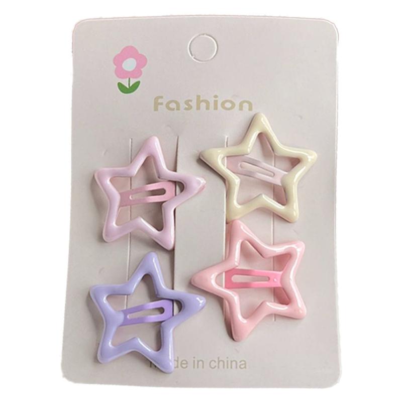 4 шт. Детские заколки для волос, геометрические заколки для волос, заколки для волос для девочек, заколки для челки, детские аксессуары для волос