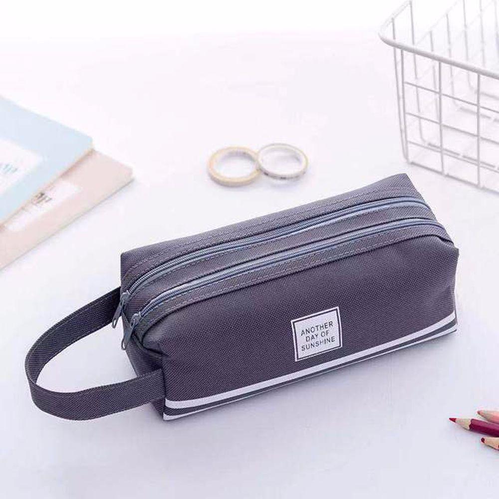 Student School Stationery Big High Capacity Candy color Pencil Case Pen Bag Double layer Pen Case