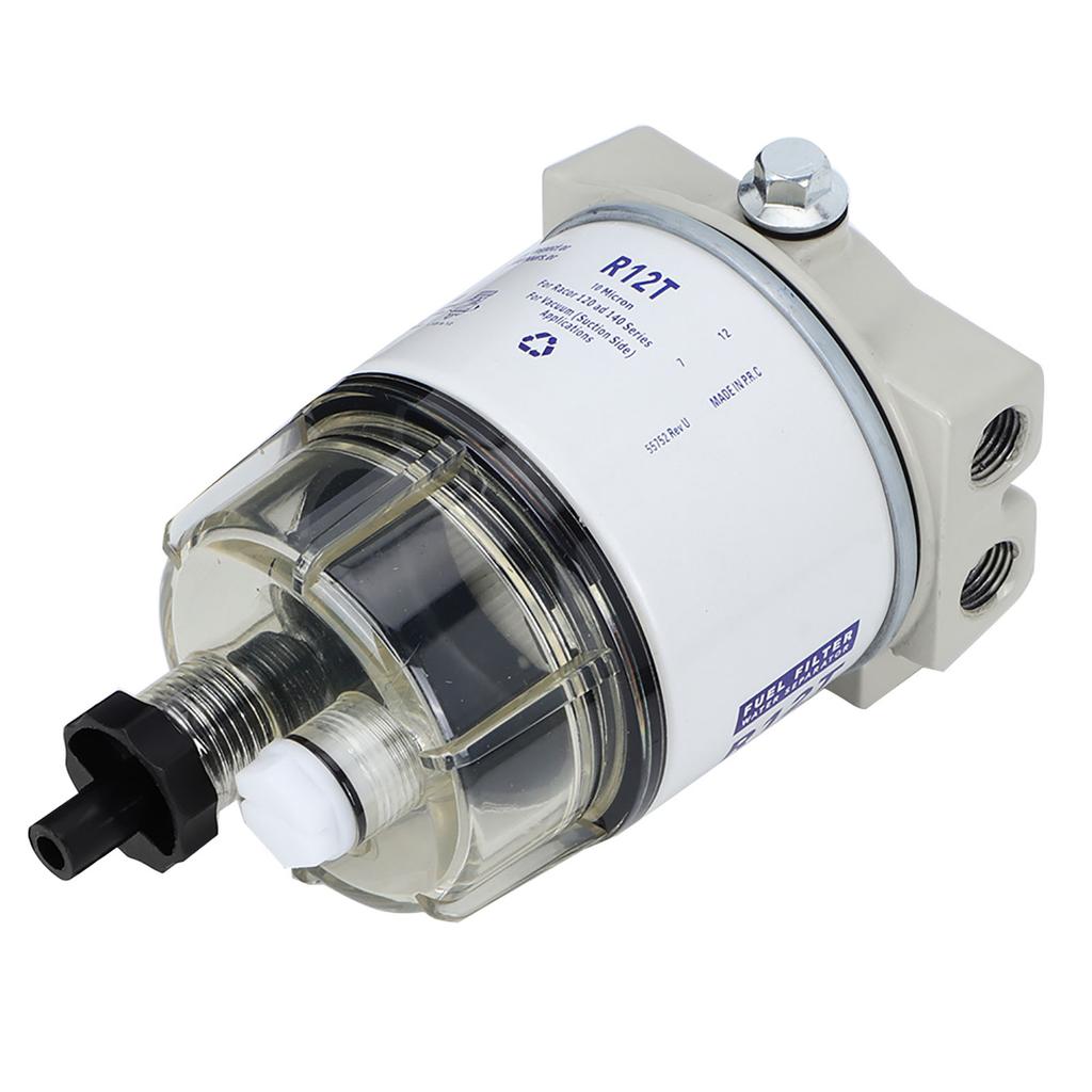 R12T Boat Marine Rotation Fuel Filter Water Separator Fits for Speedboat
