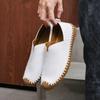 2025 Men Loafers Soft Cow Leather Versatile Casual Shoes For Man Spring Handmade Comfortable Lightweight Lazy Shoes Plus Size 48