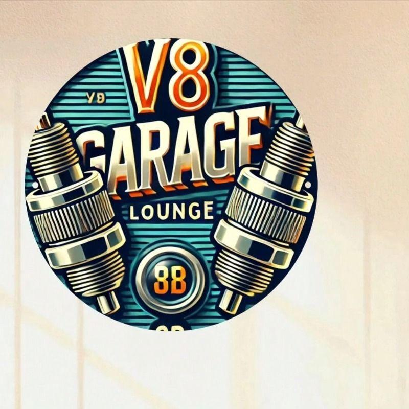 Round Metal Tin Sign Wall Art Home Living Room Office Cafe Decor 20x20cm