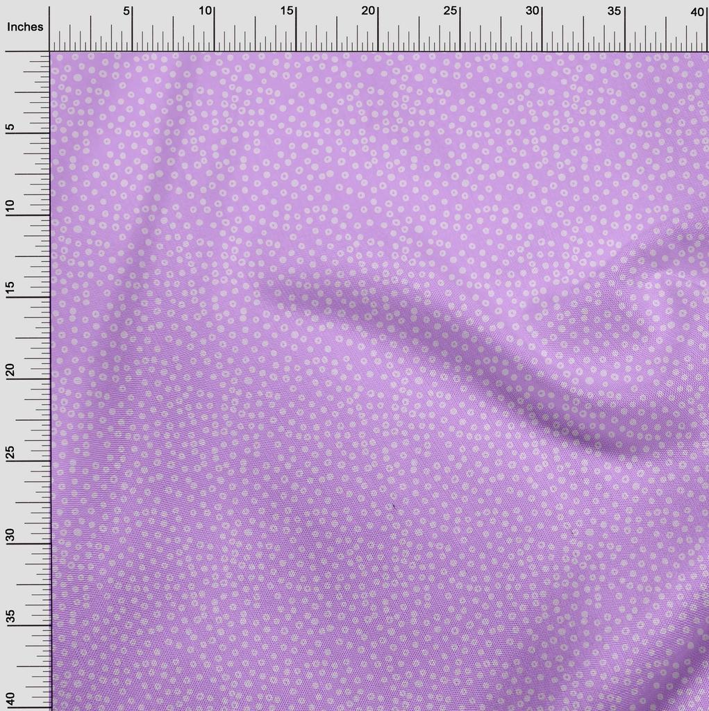 oneOone Georgette Viscose Amethyst Fabric Dot Sewing Craft Projects Fabric Prints By Yard 42 Inch