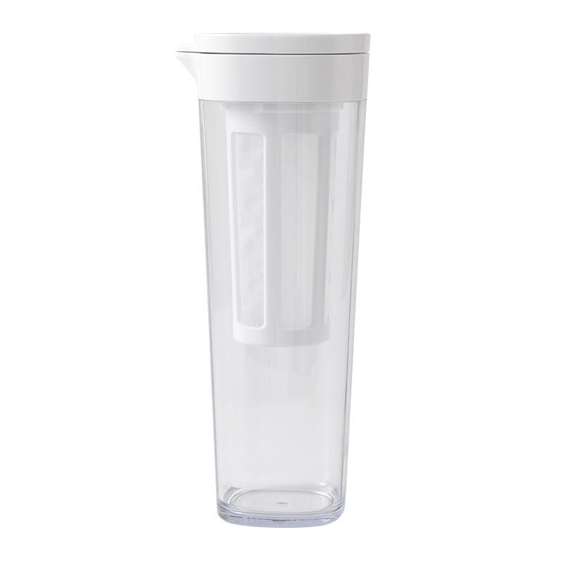 Cold Brew Pitcher with Nano Filter Leakproof Spin Drain Fridge Safe Multi Use for Juice Soy Milk and Iced Tea Compact Storage