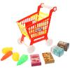 Play House Toy Puzzle Early Education Abs Child Supermarket Trolley Imitated Shopping Cart Plaything Small Compact Fake
