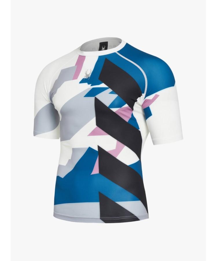 SPYDER Men'S Training Pro-Web Pattern Compression Short Sleeve Sphpcncs201Mwht