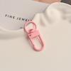 Zinc Alloy Keychain Doll with Colored Baked Paint – DIY Jewelry Accessory with 3cm Small Door Buckle