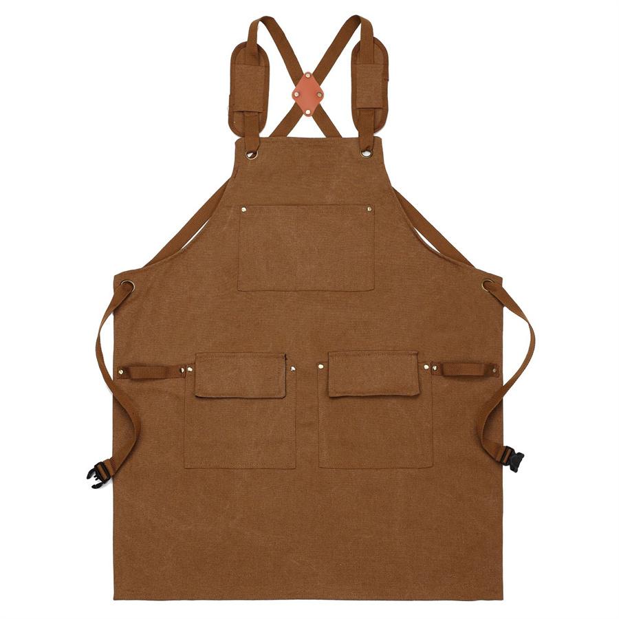 Nice Good Thickened Catering Apron Cotton Canvas Waterproof Cooking Aprons Shop Kitchen Home Gardening Work Clothes For Work