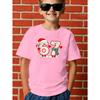 European sizes Boys' T-shirt with 67 Number and Christmas Elements, Versatile Summer Fashion Casual Sport Short Sleeve Top